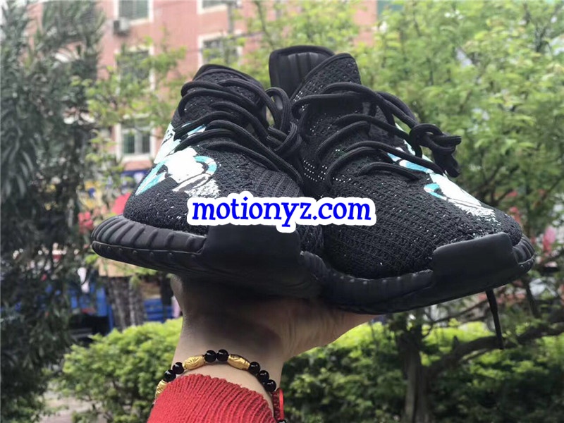 Yeezy Boost 350 V2 Snake Black Tiffiany Blue